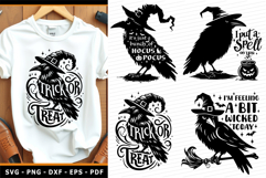 Funny Halloween SVG Design, Raven SVG, Witch SVG Product Image 1