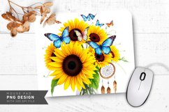 Golden Radiance Mouse Pad PNG Design Product Image 1