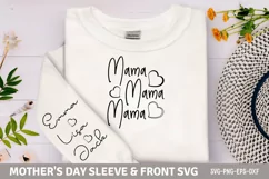 Emma lisa jack Sleeve SVG PNG, Mama SVG Product Image 1