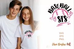 Baseball sister svg, Baseball shirt svg, Baseball svg Product Image 1