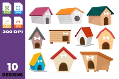 Dog House Clipart Collection Product Image 1