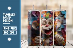 3D colorful monkey tumbler warp design Product Image 1