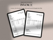 Invoice sample | payment receipt template | word and docs Product Image 2