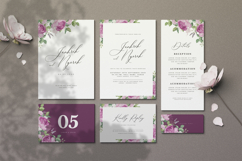 beautiful wedding card invitation with roses flower Product Image 1