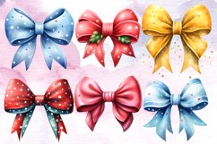 Christmas Tie Bow Sublimation Clipart, Christmas Tie Bow Product Image 2