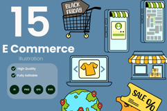 Ecommerce Illustration Pack Product Image 1