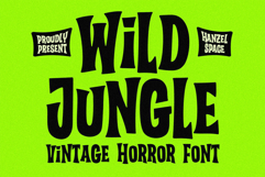 Wild Jungle Vintage Horror Font Product Image 1