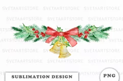 Watercolor Christmas Decor sublimation png Product Image 1
