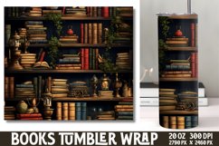 Tumbler Sublimation Wrap Magical Books Product Image 1