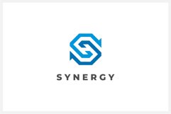 Synergy Letter S logo design vector template Product Image 1