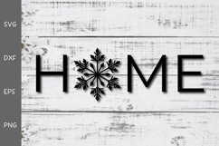 Christmas Home Sign SVG Cut File Product Image 1