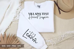 Villains Test Heroes Inspire SVG - Video Game T-Shirt Design Product Image 1