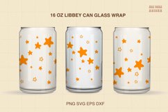 Retro Stars Libbey Can Glass SVG| Groovy Stars SVG Product Image 3