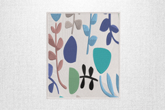 Modern Abstract Botanical Shapes Embroidery Design Product Image 1