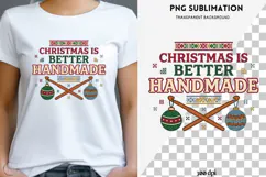 Christmas crochet png design for T-shirts Product Image 1