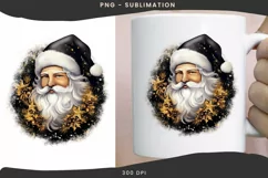 Christmas PNG Designs - Santa Claus Face Sublimation Designs Product Image 1