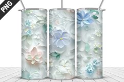 Flowers Tumbler Wrap | Sublimation Design | Tumbler PNG Product Image 1