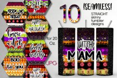 Halloween Inscription | 10 SEAMLESS Skinny tumbler designs Product Image 1