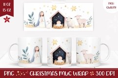 Christian Mug Wrap Design, Christmas Mug Sublimation PNG Product Image 1