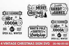 Vintage Christmas Sign SVG Product Image 1