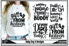 Funny Baby Svg, Newborn Svg Designs Product Image 1