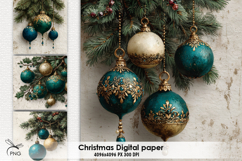 Christmas digital paper, background clipart Product Image 1