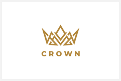Abstract Crown Logo Design Vector Illustration Product Image 1