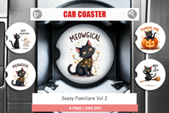 Sassy Familiars Car Coaster Product Image 1