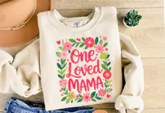 One Loved Mama Svg | Svg Files for Cricut | Shirt Svg Product Image 2