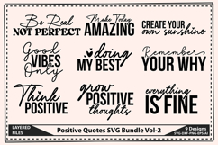 Positive Quotes SVG Bundle, Kindness Quotes Svg Product Image 1