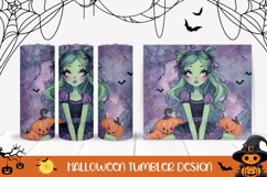 Cartoon Witch Tumbler Sublimation, Magic Witch PNG Product Image 1