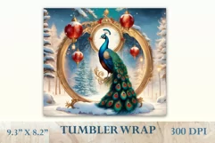 Christmas Sublimation Design Tumbler, Skinny Tumbler Wrap Product Image 2