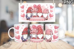 Valentine&#039;s Day Mug Wrap Design-Valentine Gnome Sublimation Product Image 1