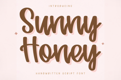 Sunny Honey - Handwritten Script Font Product Image 1