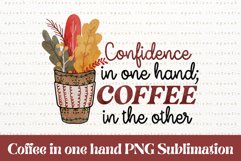 Retro Coffee Quotes Sublimation PNG 05 Product Image 1