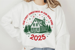 Our First Christmas In Our New Home 2025 Svg Design Product Image 1