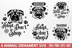 Animal Ornament Bundle SVG Product Image 1