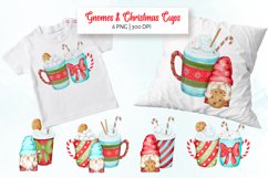 Gnomes & Christmas cups PNG Christmas sublimation Product Image 1