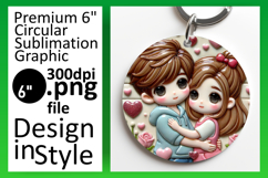 Cute Circle PNG for Coasters , 3D Characters Product Image 1