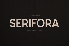 Serifora Modern Minimal Sans Serif Product Image 1