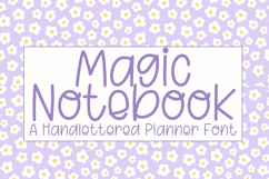 Magic Notebook - A Handlettered Planner Font Product Image 1