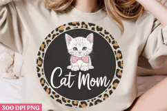 Cat Mom PNG, Cat Mom Sublimation PNG Product Image 2