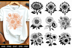 Sunflower SVG, Sun Flowers PNG, Flowers SVG, Product Image 1