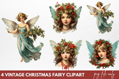 Vintage Christmas Cinema Clipart PNG Product Image 1