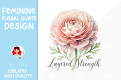 Feminine Floral Design Watercolor Flower Illustration Product Image 1