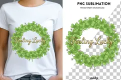 Lucky Patrick clipart png design for T-shirts Product Image 1
