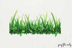 Watercolor Grass Borders Clipart PNG Product Image 1