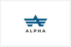 Alpha Letter A Logo Design Vector Product Image 1