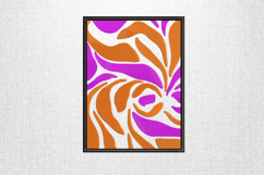 Vibrant Abstract Swirl Embroidery Design File Product Image 1