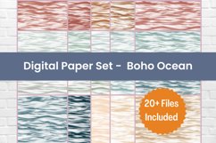 Boho Beach Digital Paper Pack Product Image 1